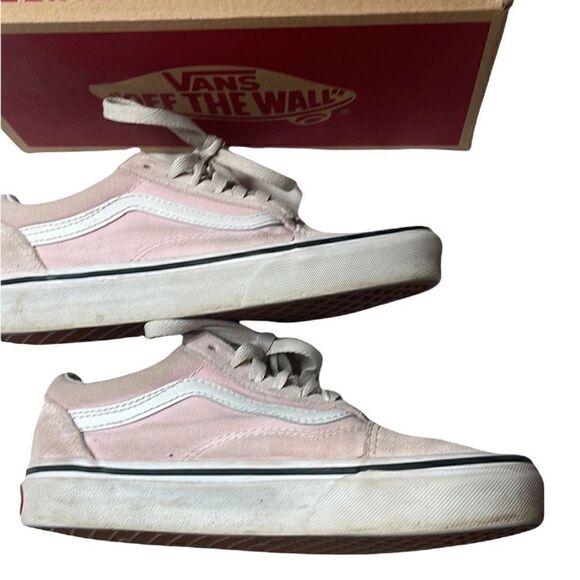 Vans Women’s Pink Suede/Canvas Old Skool Sneakers. Size 5.5. - Picture 3 of 7